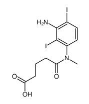 5-(3-amino-2,4-diiodo-N-methylanilino)-5-oxopentanoic acid Structure