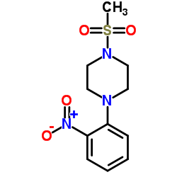 1-(Methylsulfonyl)-4-(2-nitrophenyl)piperazine Structure