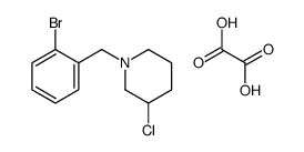 1-[(2-bromophenyl)methyl]-3-chloropiperidine,oxalic acid Structure