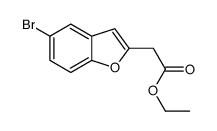 Ethyl 2-(5-bromobenzofuran-2-yl)acetate Structure