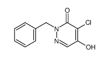 2-benzyl-4-chloro-5-hydroxy-2H-pyridazin-3-one Structure