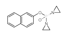 1-(aziridin-1-yl-naphthalen-2-yloxy-phosphoryl)aziridine structure