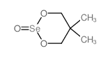 1,3,2-Dioxaselenane,5,5-dimethyl-, 2-oxide structure