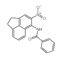 N-(4-nitroacenaphthen-5-yl)benzamide结构式