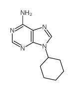 9-Cyclohexyladenine Structure