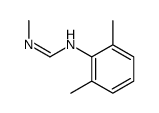 N-(2,6-dimethylphenyl)-N'-methylmethanimidamide结构式