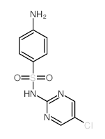 4-amino-N-(5-chloropyrimidin-2-yl)benzenesulfonamide结构式