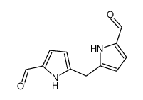 5-[(5-formyl-1H-pyrrol-2-yl)methyl]-1H-pyrrole-2-carbaldehyde Structure