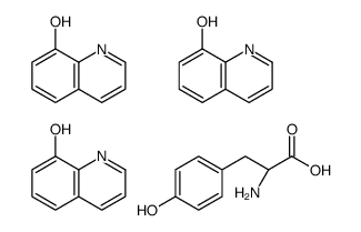 (2S)-2-amino-3-(4-hydroxyphenyl)propanoic acid,quinolin-8-ol结构式