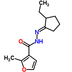 N'-[(1E)-2-Ethylcyclopentylidene]-2-methyl-3-furohydrazide结构式