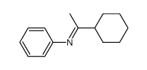 N-phenyl-[1-(cyclohexyl)ethylidene]amine Structure