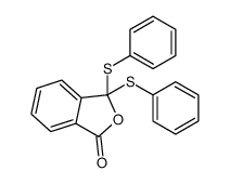 3,3-bis(phenylsulfanyl)-2-benzofuran-1-one Structure