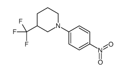 1-(4-nitrophenyl)-3-(trifluoromethyl)piperidine Structure