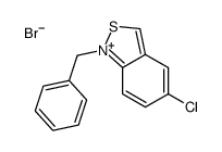 1-benzyl-5-chloro-2,1-benzothiazol-1-ium,bromide Structure