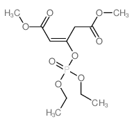 dimethyl (E)-3-diethoxyphosphoryloxypent-2-enedioate Structure