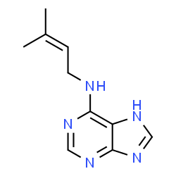 1H-Purin-6-amine, N-(3-methyl-2-butenyl)- (9CI)结构式