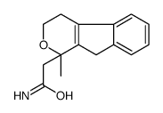 2-(1-methyl-4,9-dihydro-3H-indeno[2,1-c]pyran-1-yl)acetamide结构式