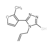 4-烯丙基-5-(2-甲基-3-呋喃基)-4H-1,2,4-噻唑-3-硫醇结构式