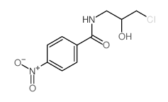 N-(3-Chloro-2-hydroxypropyl)-p-nitrobenzamide结构式