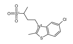 5-Chloro-2-methyl-3-(3-sulfonatobutyl)benzothiazol-3-ium结构式