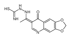 [[(1Z)-1-(8-oxo-[1,3]dioxolo[4,5-g]quinolin-7-ylidene)ethyl]amino]thiourea Structure