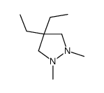Pyrazolidine,4,4-diethyl-1,2-dimethyl-,trans- (9CI) Structure