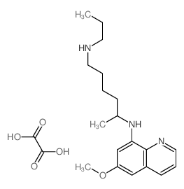N-(6-methoxyquinolin-8-yl)-N-propyl-hexane-1,5-diamine; oxalic acid结构式