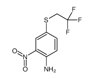 2-nitro-4-(2,2,2-trifluoroethylsulfanyl)aniline结构式