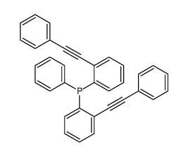 phenyl-bis[2-(2-phenylethynyl)phenyl]phosphane Structure