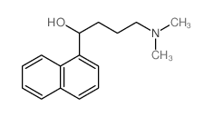 4-dimethylamino-1-naphthalen-1-yl-butan-1-ol结构式