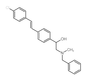 Benzenemethanol,4-[2-(4-chlorophenyl)ethenyl]-a-[[methyl(phenylmethyl)amino]methyl]-结构式