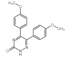 1,2,4-Triazin-3(2H)-one,5,6-bis(4-methoxyphenyl)- structure