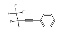 (pentafluorobut-1-yn-1-yl)benzene结构式