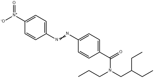 N-(2-Ethylbutyl)-4-[(4-nitrophenyl)azo]-N-propylbenzamide Structure