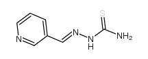 Hydrazinecarbothioamide,2-(3-pyridinylmethylene)- Structure