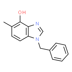 1-Benzyl-5-methyl-1H-benzimidazol-4-ol结构式