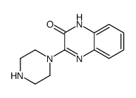 3-(PIPERAZIN-1-YL)QUINOXALIN-2(1H)-ONE结构式