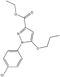 1-(4-chloro-phenyl)-5-propoxy-1H-pyrazole-3-carboxylic acid ethyl ester结构式