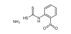 (2-nitro-phenyl)-dithiocarbamic acid, ammonium salt结构式