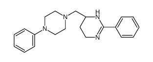 (6S)-2-phenyl-6-[(4-phenylpiperazin-1-yl)methyl]-1,4,5,6-tetrahydropyrimidine结构式