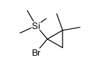 1,1-Dimethyl-2-brom-2-trimethylsilyl-cyclopropan结构式