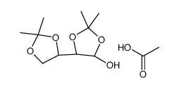 acetic acid,(4S,5R)-5-[(4R)-2,2-dimethyl-1,3-dioxolan-4-yl]-2,2-dimethyl-1,3-dioxolan-4-ol Structure
