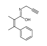 (Z)-α,β-Dimethyl-N-(2-propynyl)cinnamamide结构式