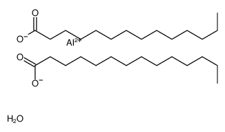 di(tetradecanoyloxy)aluminum,hydrate Structure