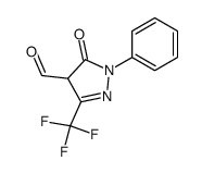 3-oxo-2-phenyl-5-trifluoromethyl-2,3-dihydro-1H-pyrazole-4-carbaldehyde Structure
