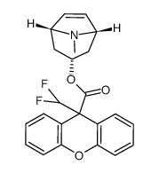 9-difluoromethyl-xanthene-9-carboxylate tropenol结构式