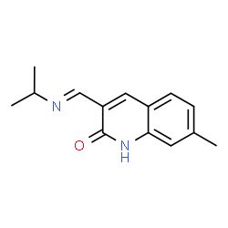 2(1H)-Quinolinone,7-methyl-3-[[(1-methylethyl)imino]methyl]-(9CI) picture