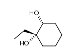 1-ethylcyclohexane-cis-1,2-diol Structure