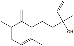 α,2,5-Trimethyl-6-methylene-α-vinyl-2-cyclohexene-1-(1-propanol)结构式