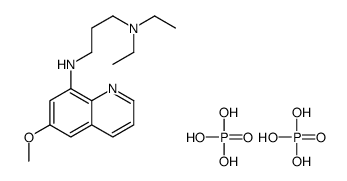 N',N'-diethyl-N-(6-methoxyquinolin-8-yl)propane-1,3-diamine,phosphoric acid结构式